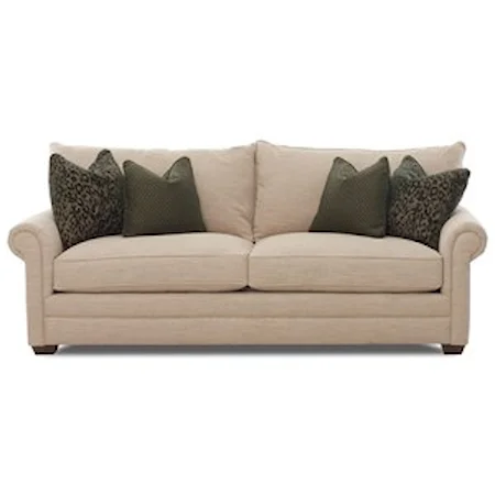 Traditional Two Cushion Sofa